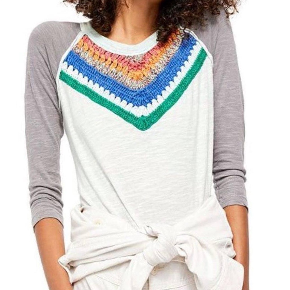 NWT Free People Spring Bound Long Sleeve Top.